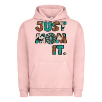 Pigment Salmon Just Mom It Urban Hoodie - Jasminsmagicworld