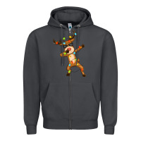 Smoke dabbing deer Zipper Hoodie - Zillion Design Studio