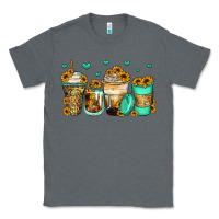 Charcoal Heather sunflowers coffee cups Classic Tee - Zillion Design Studio
