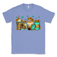 Colony Blue sunflowers coffee cups Classic Tee - Zillion Design Studio