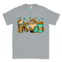 Heather Grey sunflowers coffee cups Classic Tee - Zillion Design Studio