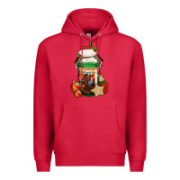 Cardinal Christmas vacation trapper hat coffee cup Premium Hoodie - Jasminsmagicworld