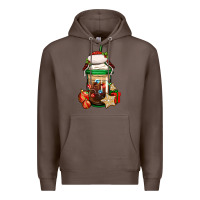 Coffee Christmas vacation trapper hat coffee cup Premium Hoodie - Jasminsmagicworld