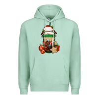Seafoam Christmas vacation trapper hat coffee cup Premium Hoodie - Jasminsmagicworld