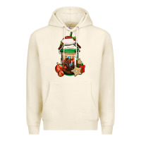 Tofu Christmas vacation trapper hat coffee cup Premium Hoodie - Jasminsmagicworld