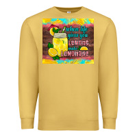 Antique Gold when life gives you lemons make lemonade Premium Sweatshirt - HRA Design Shop
