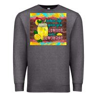 Charcoal Heather when life gives you lemons make lemonade Premium Sweatshirt - HRA Design Shop