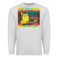 Dove Grey when life gives you lemons make lemonade Premium Sweatshirt - HRA Design Shop