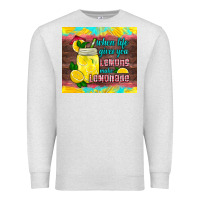 Oatmeal Heather when life gives you lemons make lemonade Premium Sweatshirt - HRA Design Shop