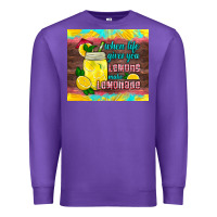Purple when life gives you lemons make lemonade Premium Sweatshirt - HRA Design Shop