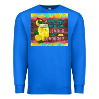 True Royal when life gives you lemons make lemonade Premium Sweatshirt - HRA Design Shop