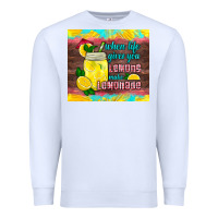 White when life gives you lemons make lemonade Premium Sweatshirt - HRA Design Shop