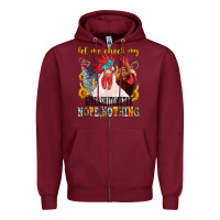 Burgundy let me check my giveashitometer Zipper Hoodie - texasbilliewilder