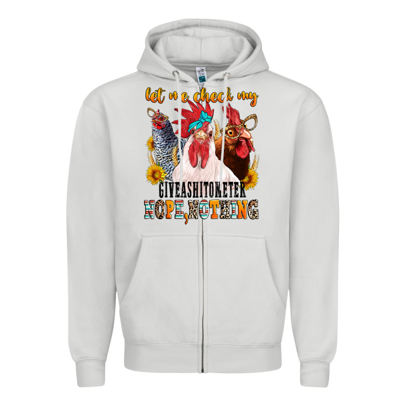 Let Me Check My Giveashitometer Zipper Hoodie by texasbilliewilder | Teevron