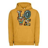 Pigment Peanut Butter Turquoise Love Urban Hoodie - Jasminsmagicworld