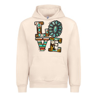 Sandshell Turquoise Love Urban Hoodie - Jasminsmagicworld