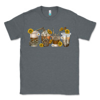 Charcoal Heather skeleton hands coffee cups Classic Tee - texasbilliewilder
