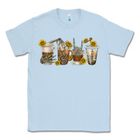 Dusty Blue skeleton hands coffee cups Classic Tee - texasbilliewilder
