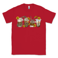 Red skeleton hands coffee cups Classic Tee - texasbilliewilder