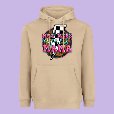 Hot Mess Express Mama Heavyweight Hoodie Designed By Zillion Design Studio