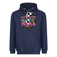 Navy hot mess express mama Heavyweight Hoodie - Zillion Design Studio