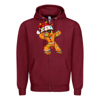 Burgundy dabbing cookies Zipper Hoodie - Zillion Design Studio