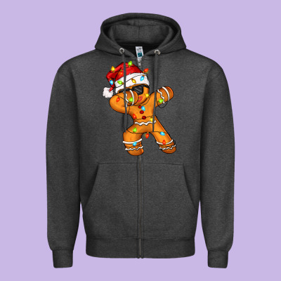 Dabbing Cookies Zipper Hoodie Designed By Zillion Design Studio