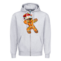 Heather Grey dabbing cookies Zipper Hoodie - Zillion Design Studio