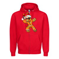 Red dabbing cookies Zipper Hoodie - Zillion Design Studio