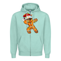 Seafoam dabbing cookies Zipper Hoodie - Zillion Design Studio