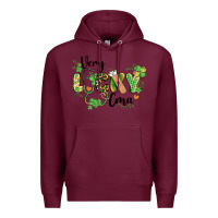 Burgundy st. patricks day very lucky cma Premium Hoodie - BarkalooDesign