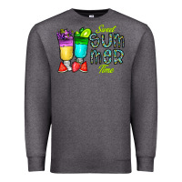 Charcoal Heather sweet summer time3 Premium Sweatshirt - CowhideDigitalArt