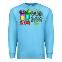 Ocean Blue sweet summer time3 Premium Sweatshirt - CowhideDigitalArt