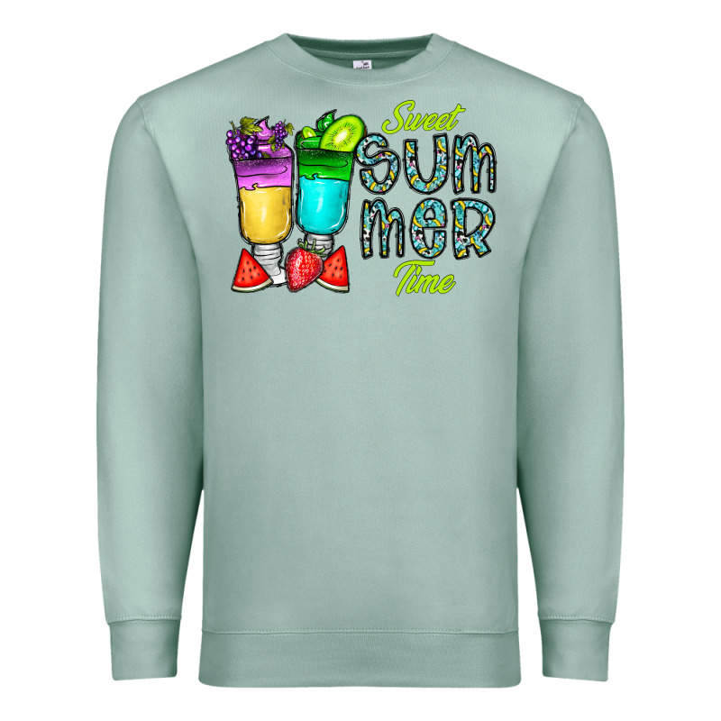 Sweet Summer Time3 Premium Sweatshirt by CowhideDigitalArt | Teevron