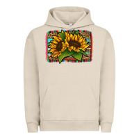 Pigment French Oak Sunflower With Serape Background Urban Hoodie - Jasminsmagicworld