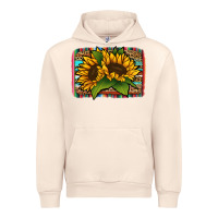 Sandshell Sunflower With Serape Background Urban Hoodie - Jasminsmagicworld
