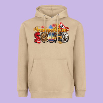 Transportation Squad Heavyweight Hoodie Designed By Texasbilliewilder