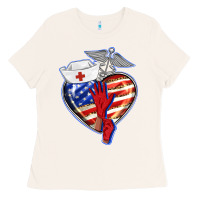 Bone patriotic nurse love Ladies Tee - BarkalooDesign