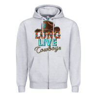 Long Live Cowboys Zipper Hoodie | Teevron