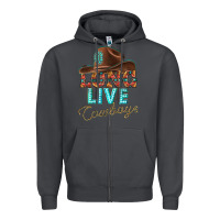 Smoke long live cowboys Zipper Hoodie - texasbilliewilder