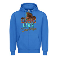 True Royal long live cowboys Zipper Hoodie - texasbilliewilder
