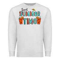 Oatmeal Heather sweet summer time Premium Sweatshirt - CowhideDigitalArt