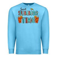 Ocean Blue sweet summer time Premium Sweatshirt - CowhideDigitalArt