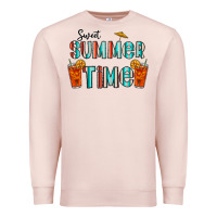 Pale Pink sweet summer time Premium Sweatshirt - CowhideDigitalArt