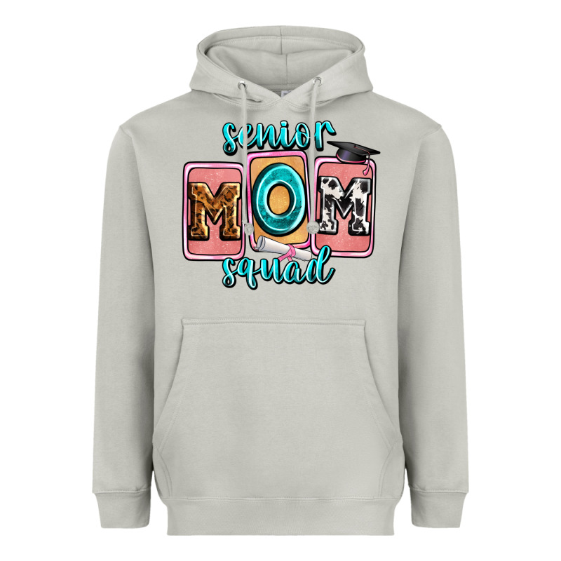 Senior Mom Squad Heavyweight Hoodie by Zillion Design Studio | Teevron