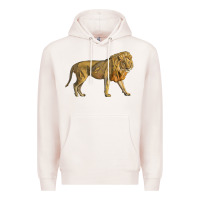 Pale Pink lion Premium Hoodie - LillyAllenDesigns