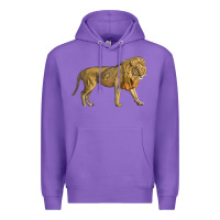 Purple lion Premium Hoodie - LillyAllenDesigns