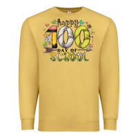 Antique Gold happy 100 day of school Premium Sweatshirt - RacoonDesign