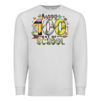 Dove Grey happy 100 day of school Premium Sweatshirt - RacoonDesign