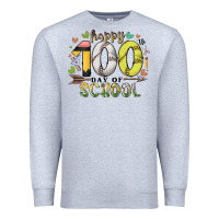 Heather Grey happy 100 day of school Premium Sweatshirt - RacoonDesign